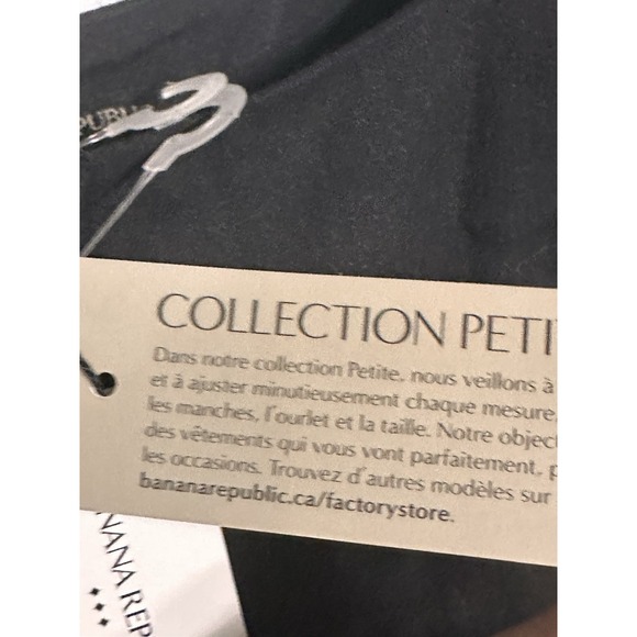 Banana Republic Black Cropped Jumpsuit Travel NWT Sz10 Petite - Picture 6 of 7